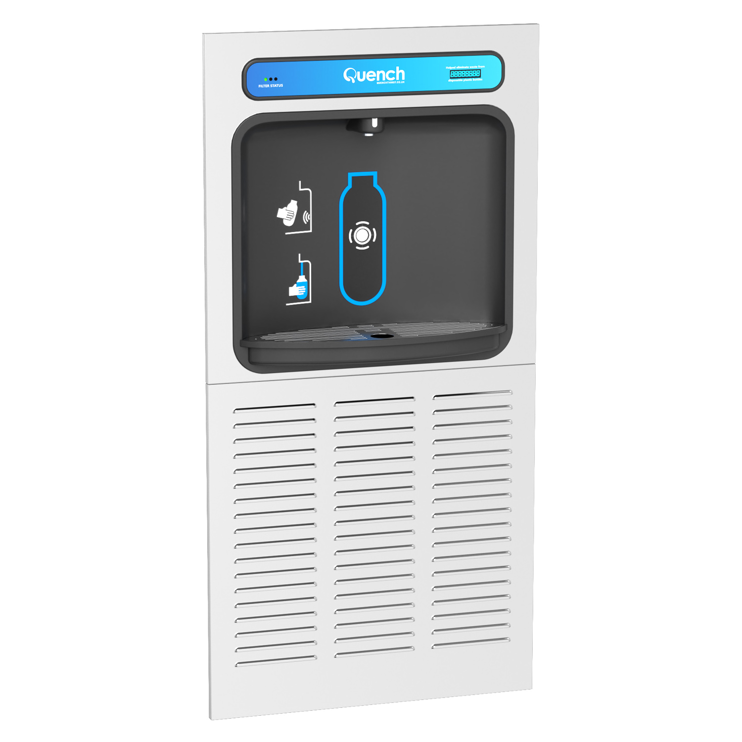 Wall Mounted Bottle Filling Station with Steel Cover - Image 4