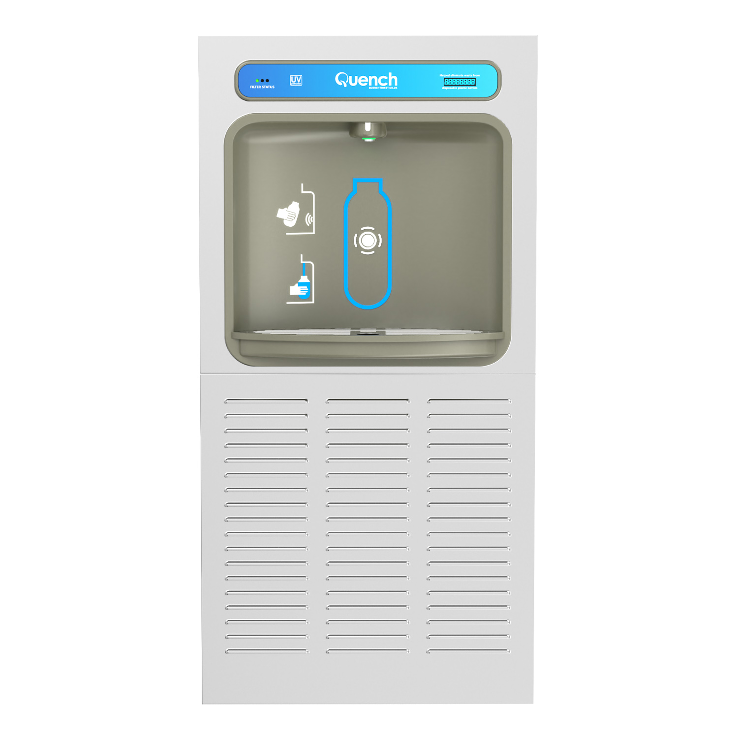 Wall Mounted Bottle Filling Station with Steel Cover - Image 3