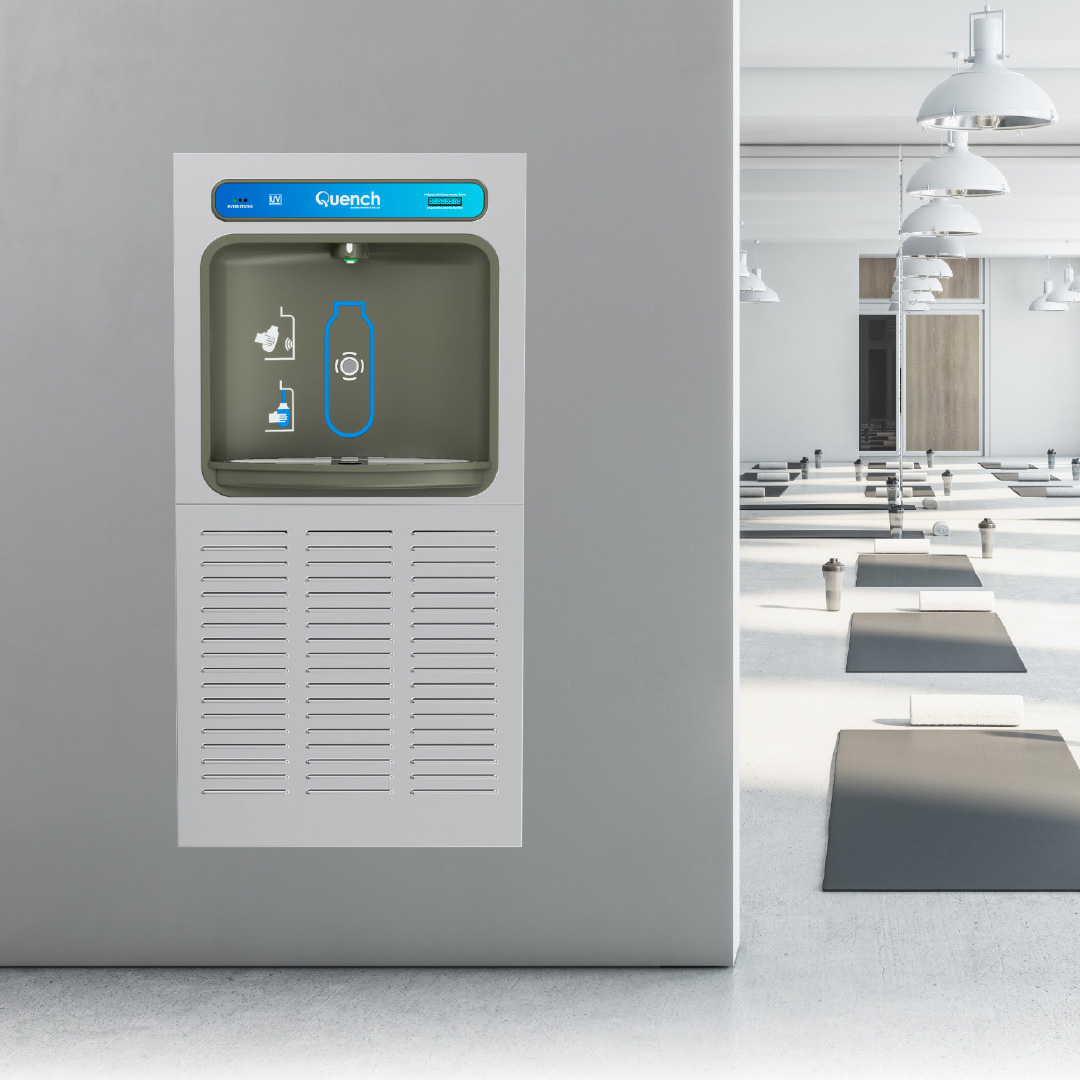 Wall Mounted Water Bottle Filling Station with Steel Cover - Image 4